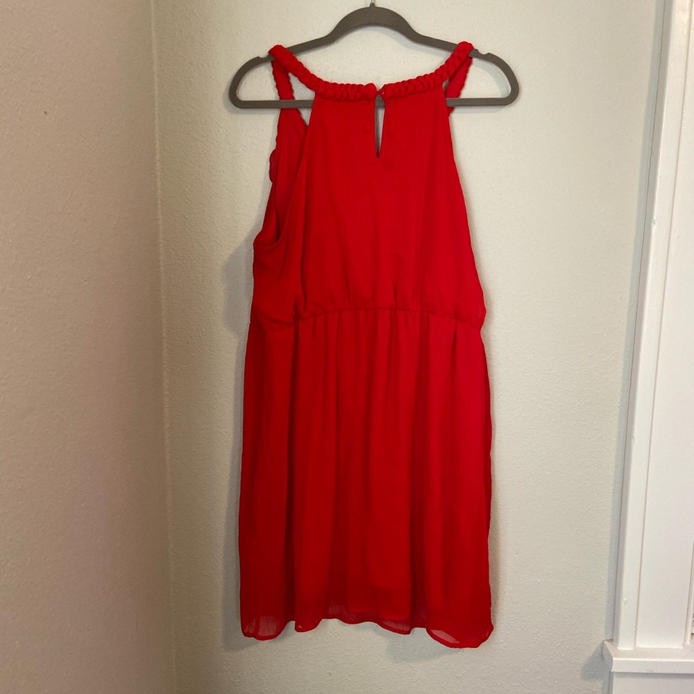 Perfect Red Ruffle Dress - Picture 5 of 6